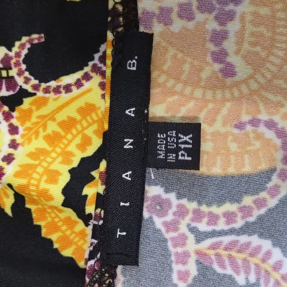 Tiana B. Paisley/Floral Print Stretch Knit Dress - Picture 8 of 9